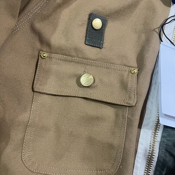 Carhartt x Sacai Deconstructed Jacket Beige - Picture 7 of 13